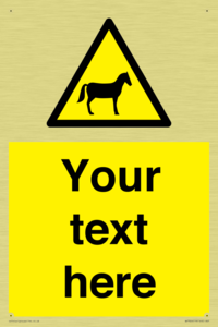 Custom warning horses